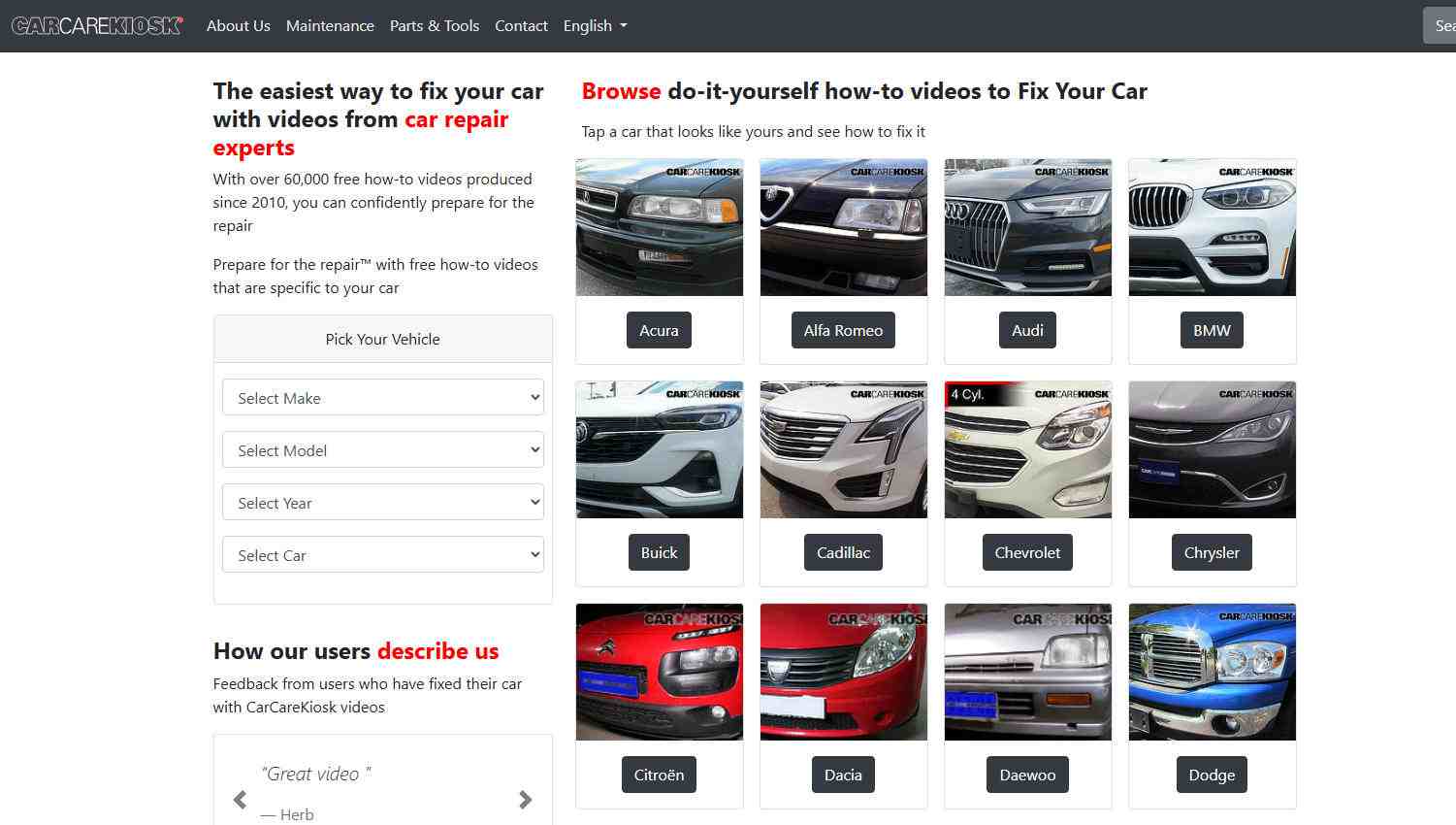CarCareKiosk界面预览